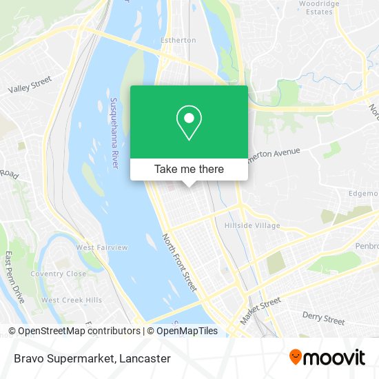 Bravo Supermarket map