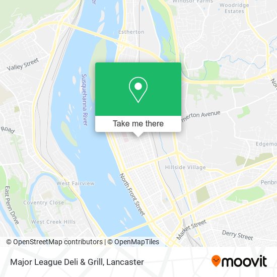 Major League Deli & Grill map