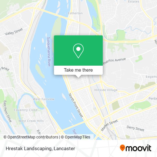 Hrestak Landscaping map