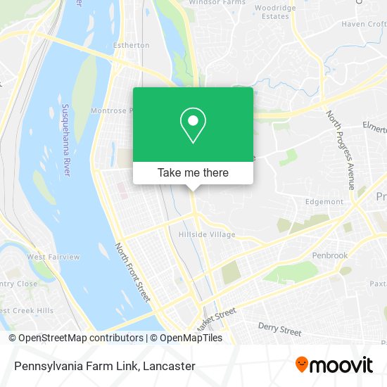 Pennsylvania Farm Link map