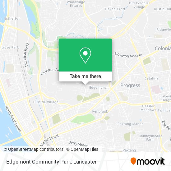 Edgemont Community Park map