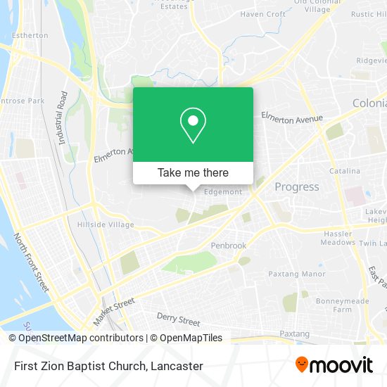 First Zion Baptist Church map