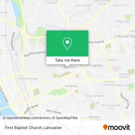 First Baptist Church map
