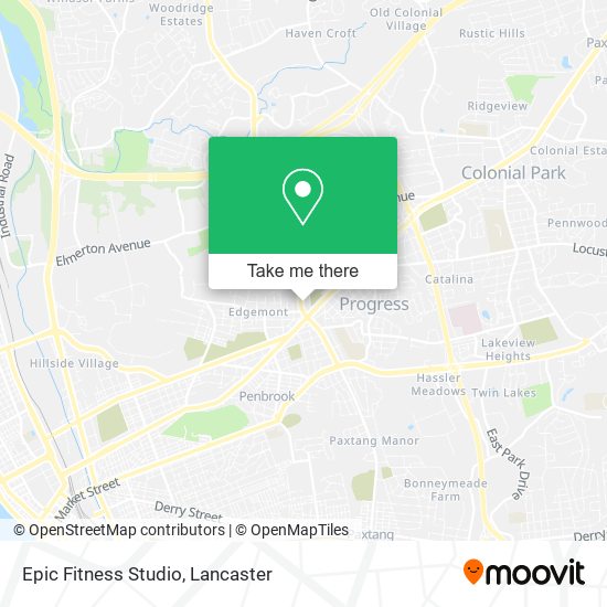 Epic Fitness Studio map