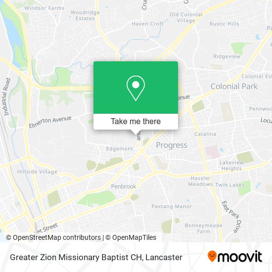 Mapa de Greater Zion Missionary Baptist CH