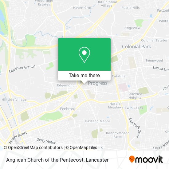 Anglican Church of the Pentecost map