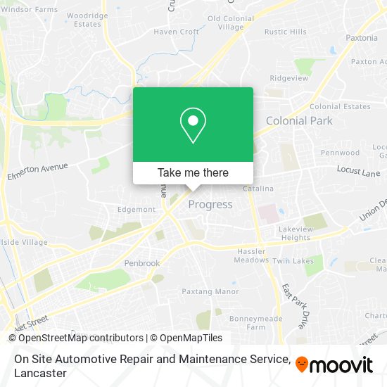 On Site Automotive Repair and Maintenance Service map