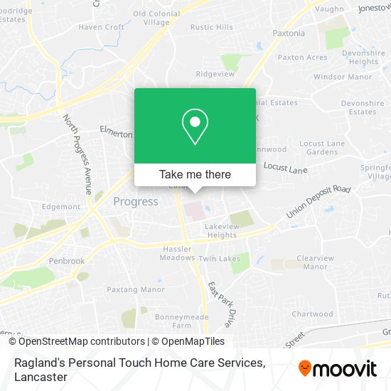 Mapa de Ragland's Personal Touch Home Care Services
