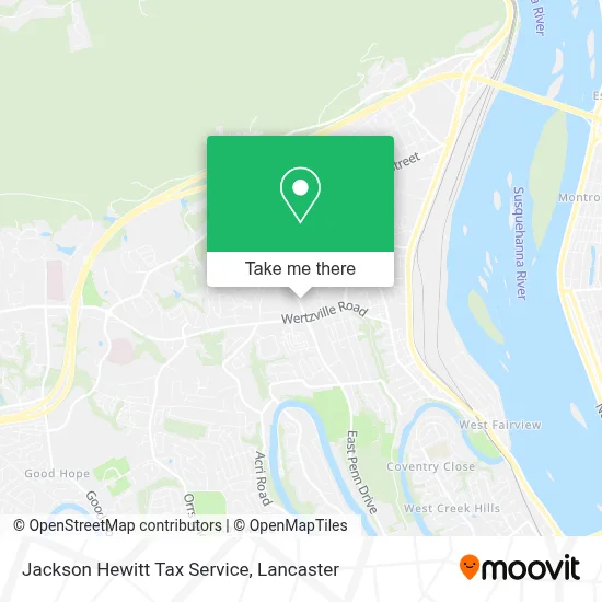 Jackson Hewitt Tax Service map