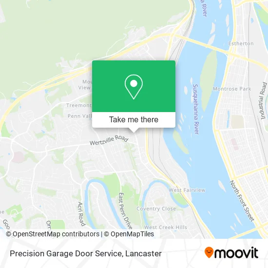 Precision Garage Door Service map
