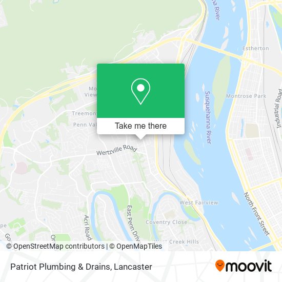 Patriot Plumbing & Drains map