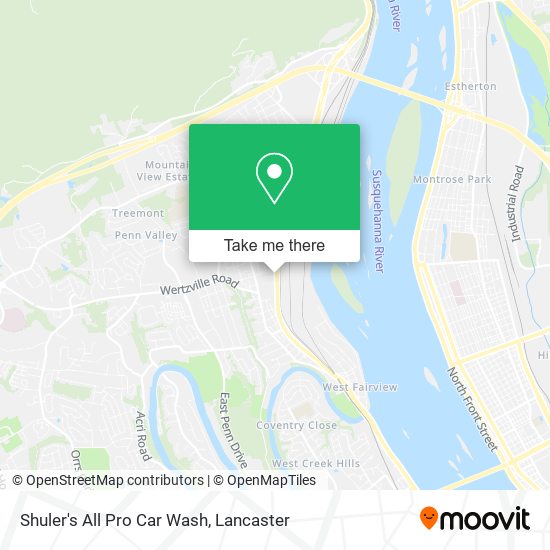 Shuler's All Pro Car Wash map
