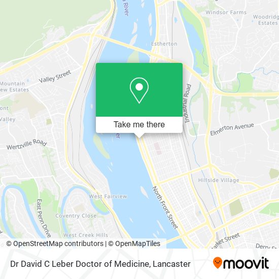 Mapa de Dr David C Leber Doctor of Medicine