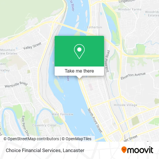 Choice Financial Services map