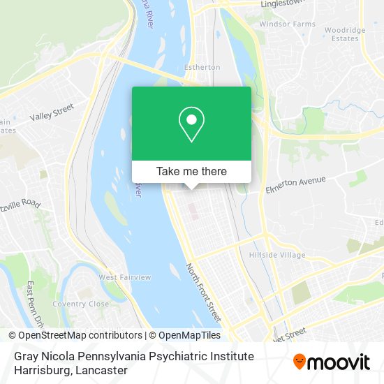 Gray Nicola Pennsylvania Psychiatric Institute Harrisburg map