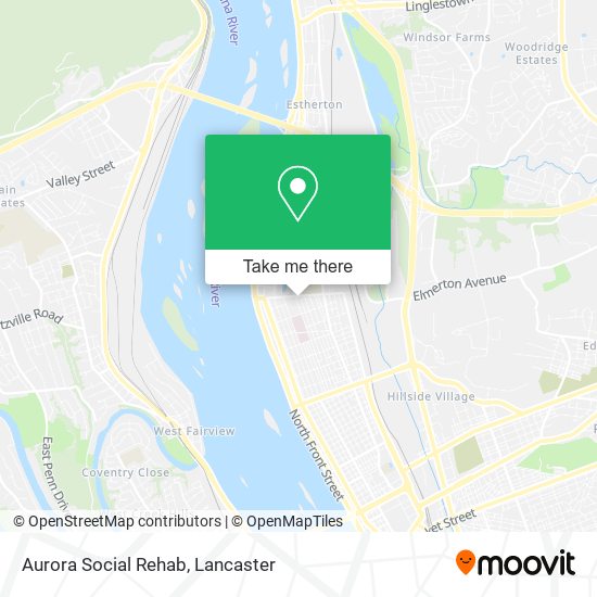 Aurora Social Rehab map