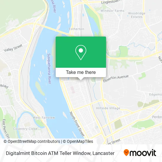 Digitalmint Bitcoin ATM Teller Window map