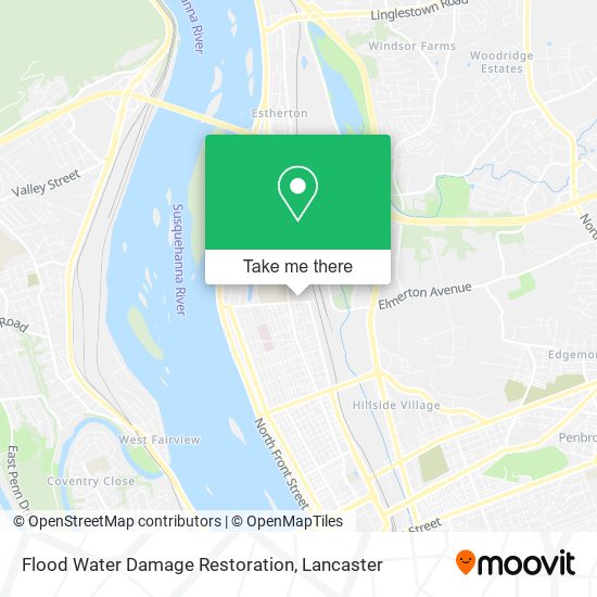 Flood Water Damage Restoration map