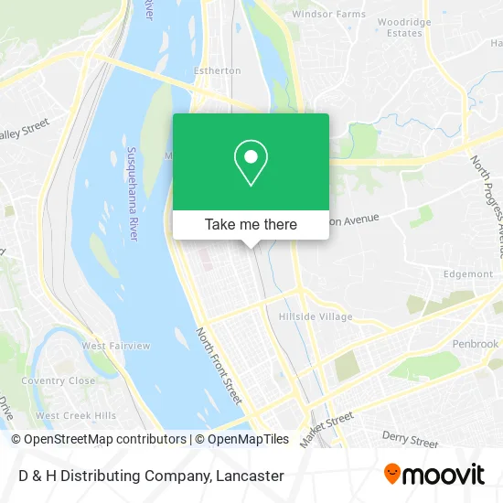 D & H Distributing Company map