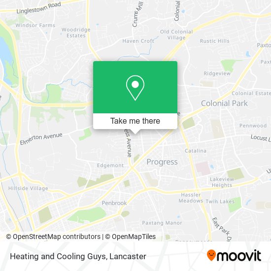 Mapa de Heating and Cooling Guys