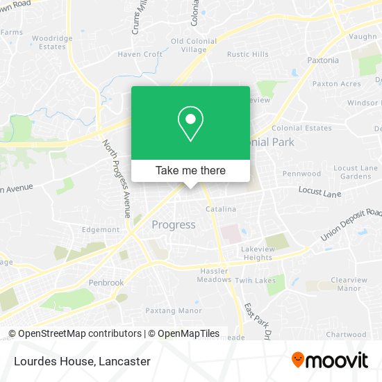 Lourdes House map