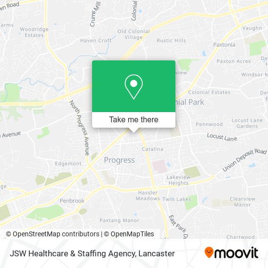 Mapa de JSW Healthcare & Staffing Agency