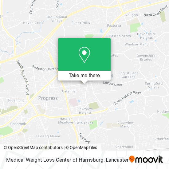 Medical Weight Loss Center of Harrisburg map