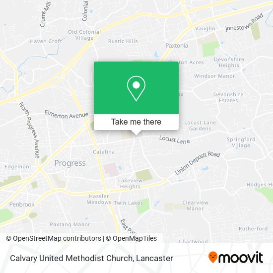 Mapa de Calvary United Methodist Church