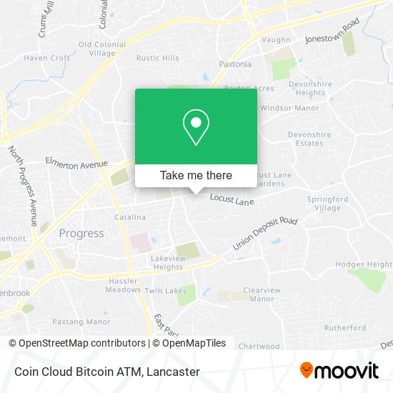 Coin Cloud Bitcoin ATM map