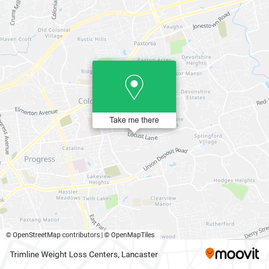 Trimline Weight Loss Centers map
