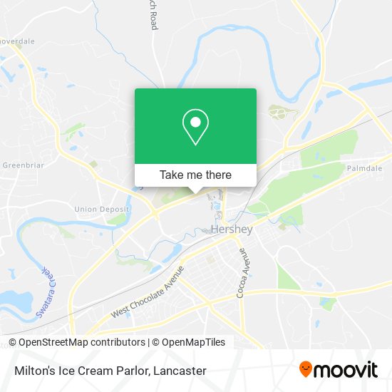 Milton's Ice Cream Parlor map