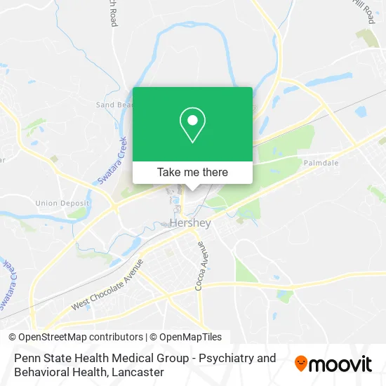 Penn State Health Medical Group - Psychiatry and Behavioral Health map