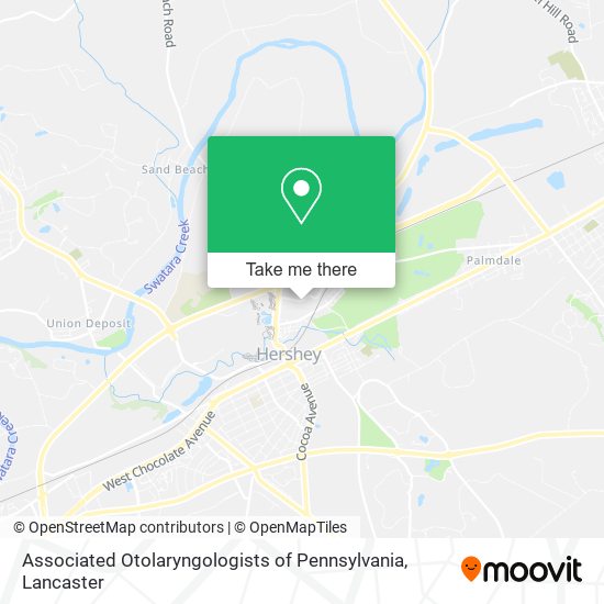 Mapa de Associated Otolaryngologists of Pennsylvania