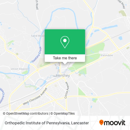 Mapa de Orthopedic Institute of Pennsylvania
