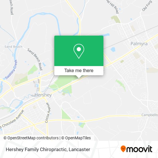 Hershey Family Chiropractic map