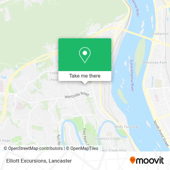 Elliott Excursions map