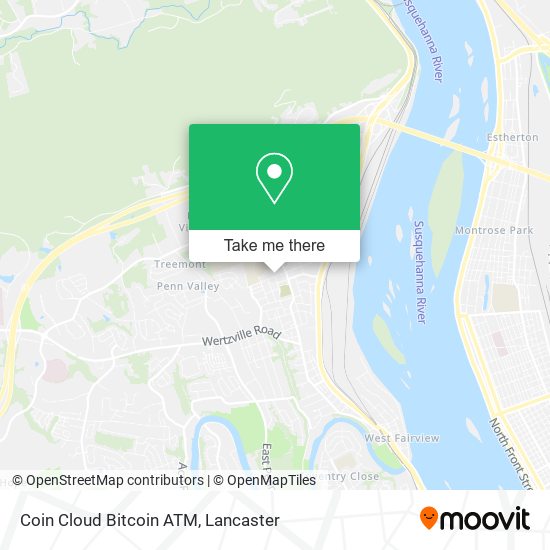 Mapa de Coin Cloud Bitcoin ATM