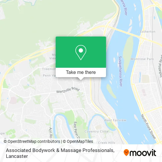 Associated Bodywork & Massage Professionals map