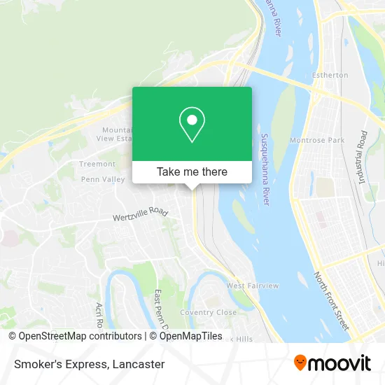 Smoker's Express map
