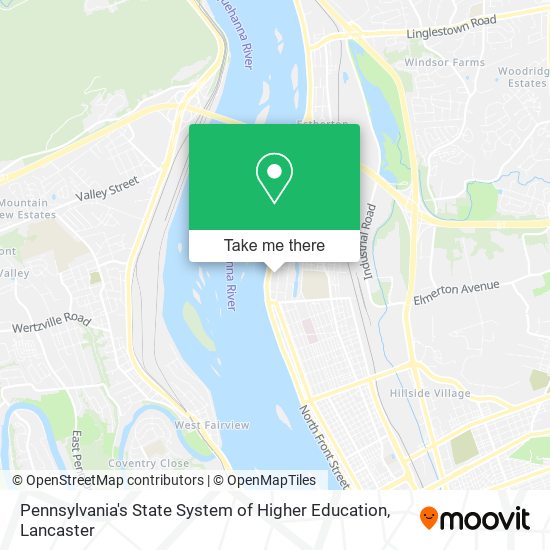 Pennsylvania's State System of Higher Education map