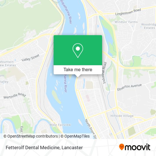 Fetterolf Dental Medicine map