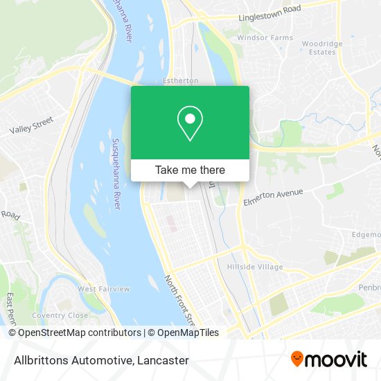 Allbrittons Automotive map