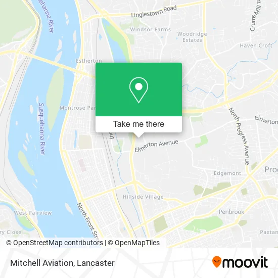 Mitchell Aviation map