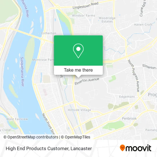 High End Products Customer map