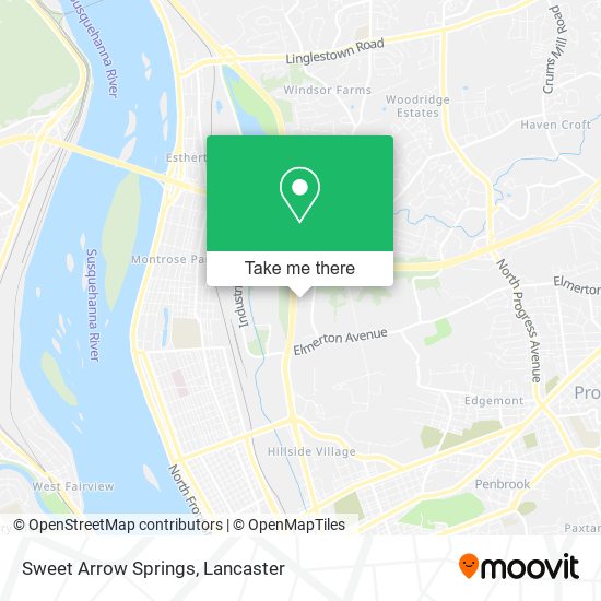 Sweet Arrow Springs map