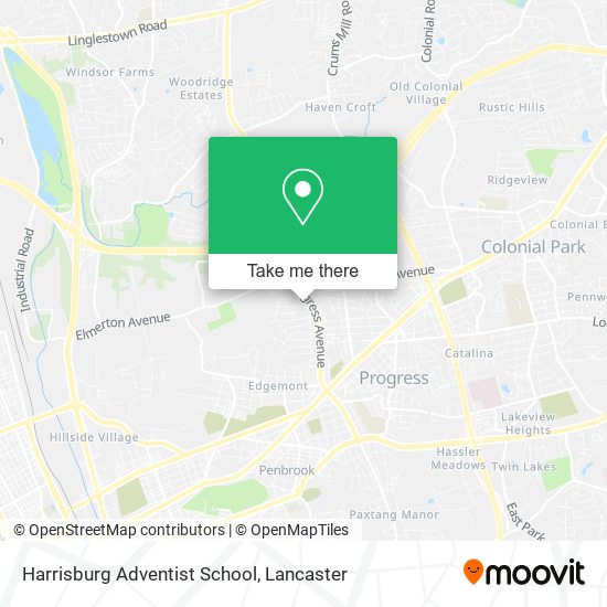 Harrisburg Adventist School map