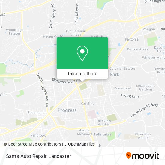 Mapa de Sam's Auto Repair