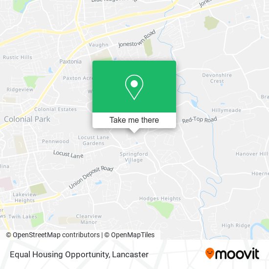 Mapa de Equal Housing Opportunity