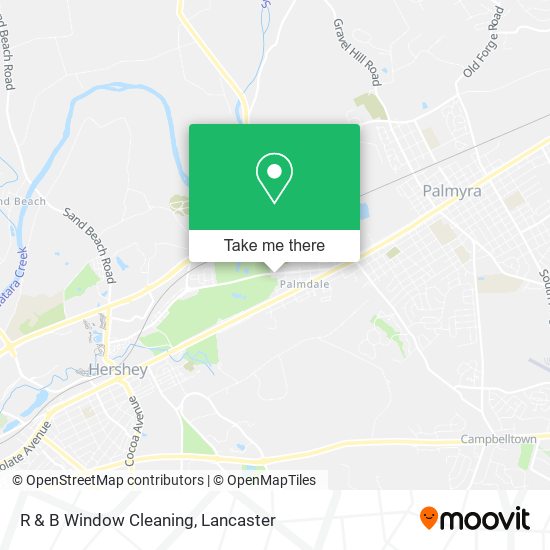 R & B Window Cleaning map