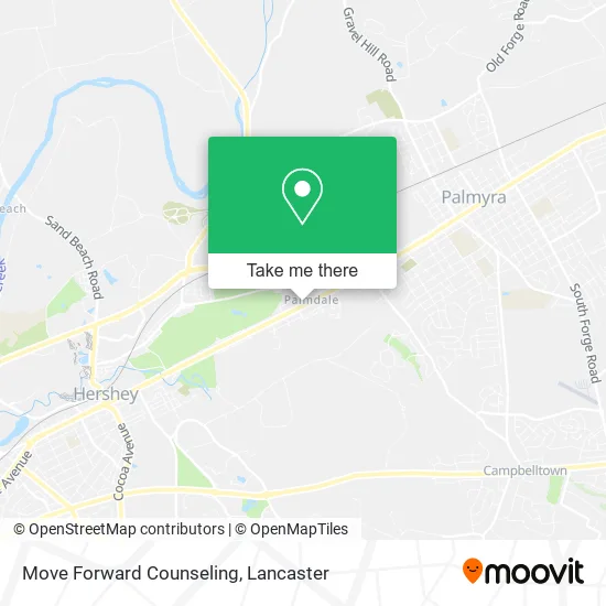 Move Forward Counseling map